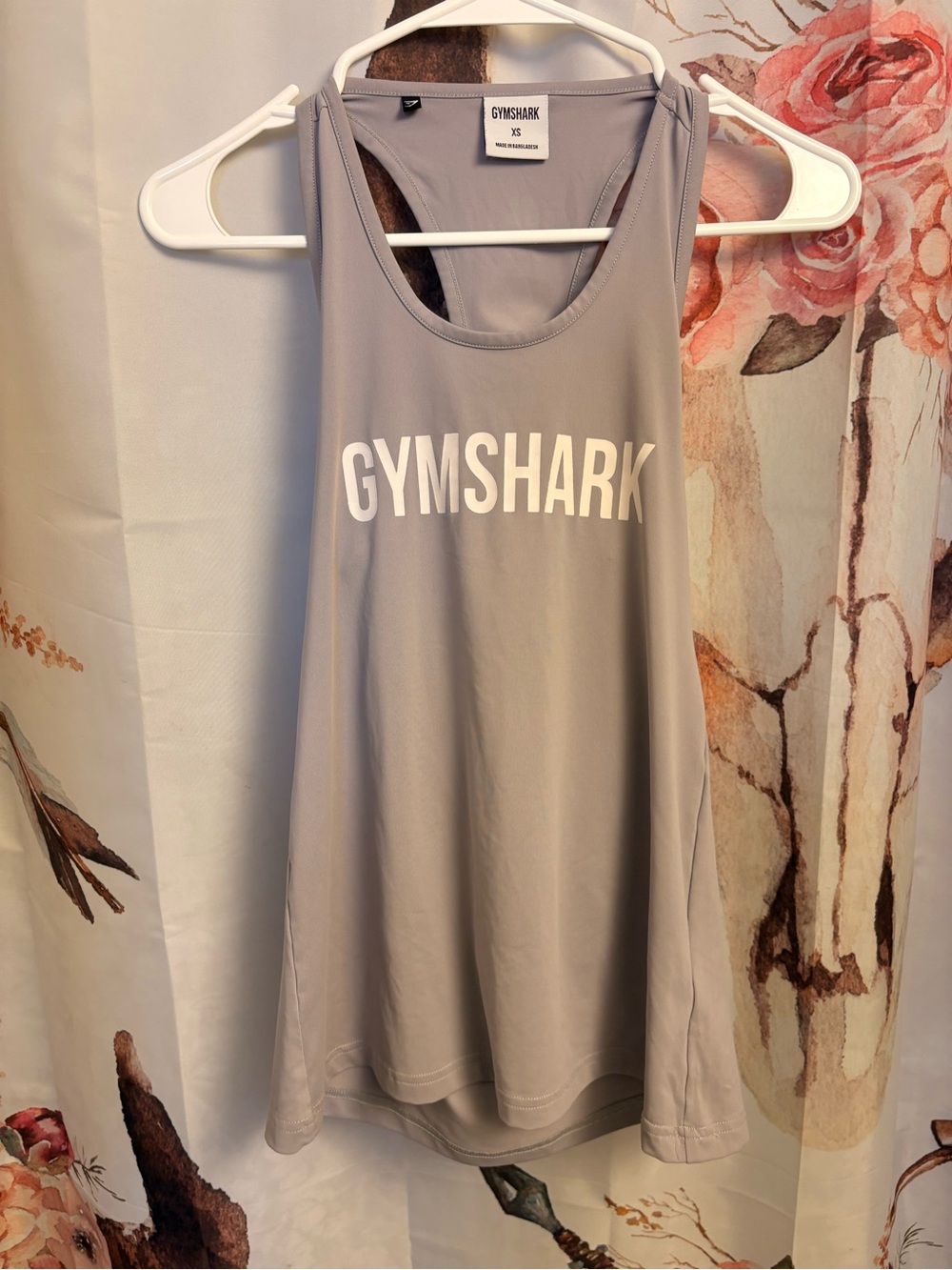 XS Gymshark Women’s Gray Logo Tank Top